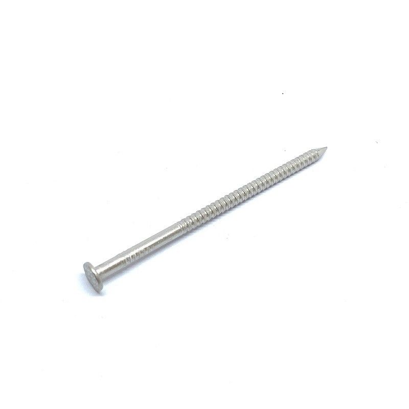 4.0 X 100MM Checkered Ring Shank Nails With Large Flat Heads For Wood