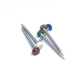 Ring Shank Plastic Head Nails/goupilles annulaires