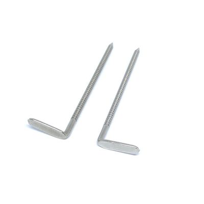 304 tête polie d'angle de l'acier inoxydable Ring Shank Nails With Right
