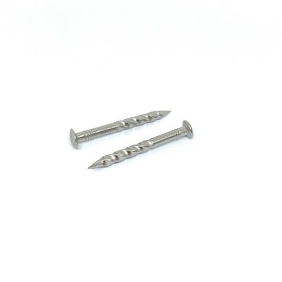 La jambe ovale à carreaux de torsion de la tête SUS304 cloue la taille de 3.75X42MM