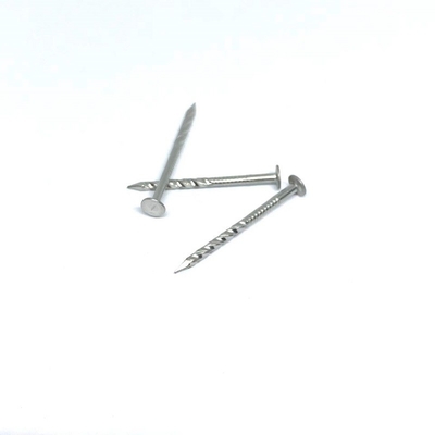 Le chef plat d'acier inoxydable de la jambe 304 de torsion cloue la protection de rouille