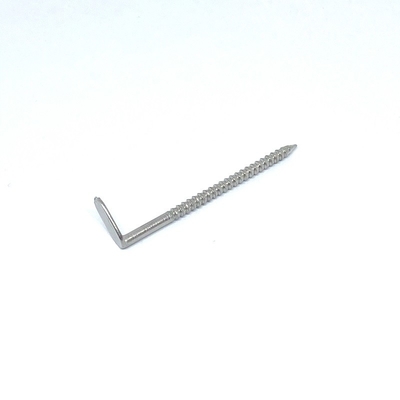 Clous à river à angle droit Ring Shank Type annulaire d'acier inoxydable de tête